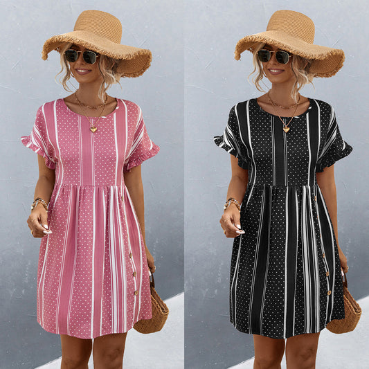 2024 Spring and Summer New Products Hot Sale Round Neck Dress