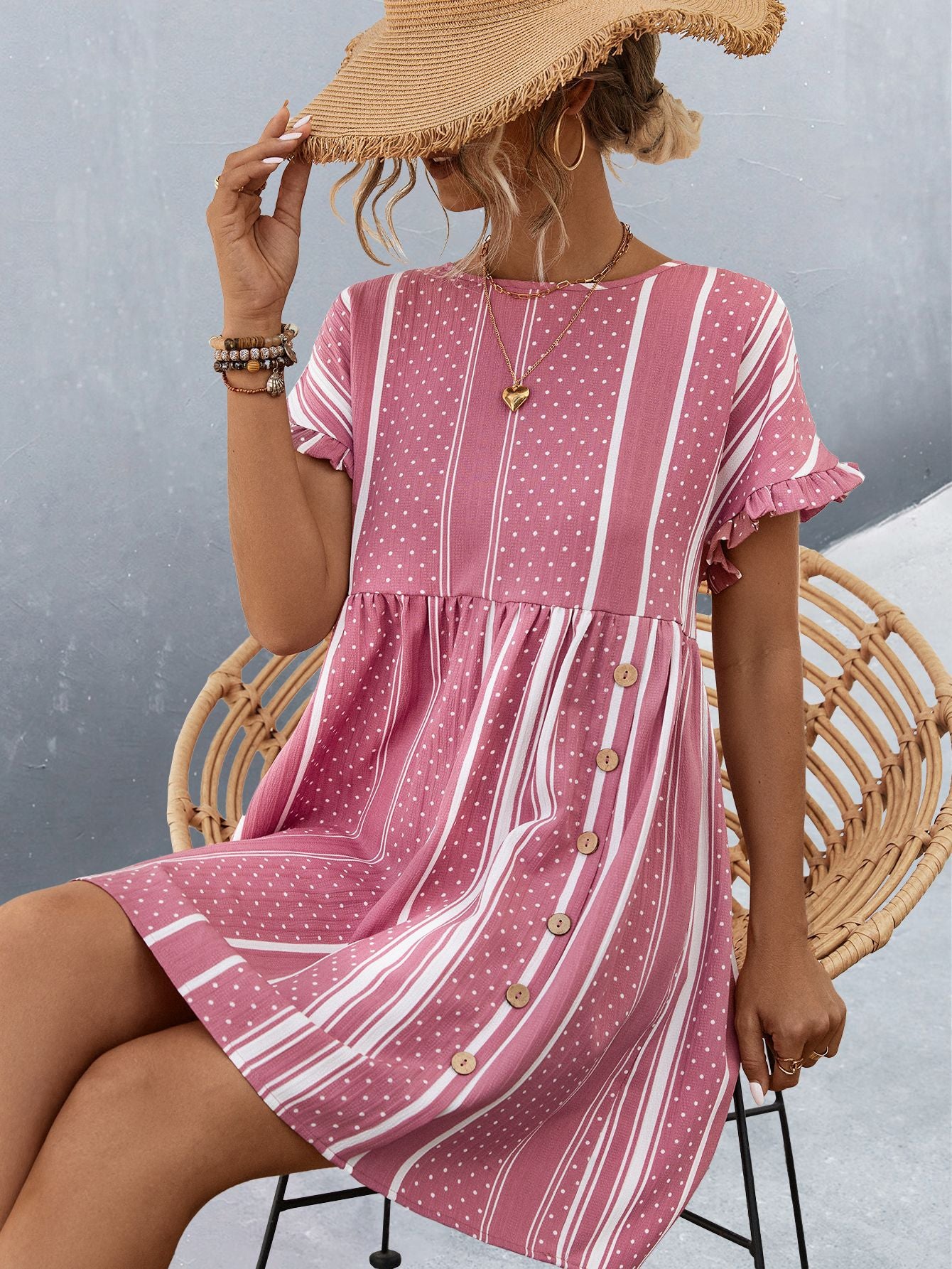 2024 Spring and Summer New Products Hot Sale Round Neck Dress