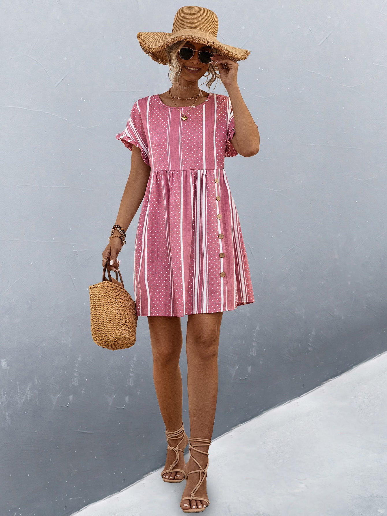 2024 Spring and Summer New Products Hot Sale Round Neck Dress