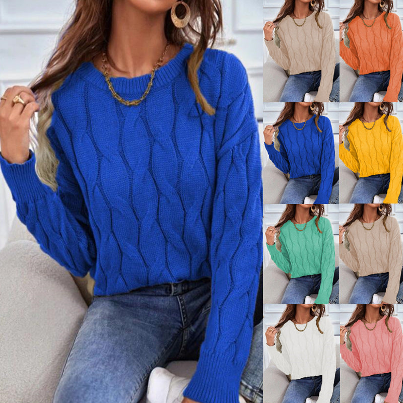 🎉Loose knitted twist pullover sweater🧸