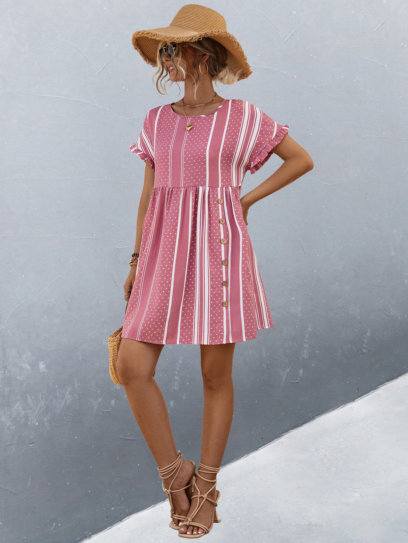 2024 Spring and Summer New Products Hot Sale Round Neck Dress