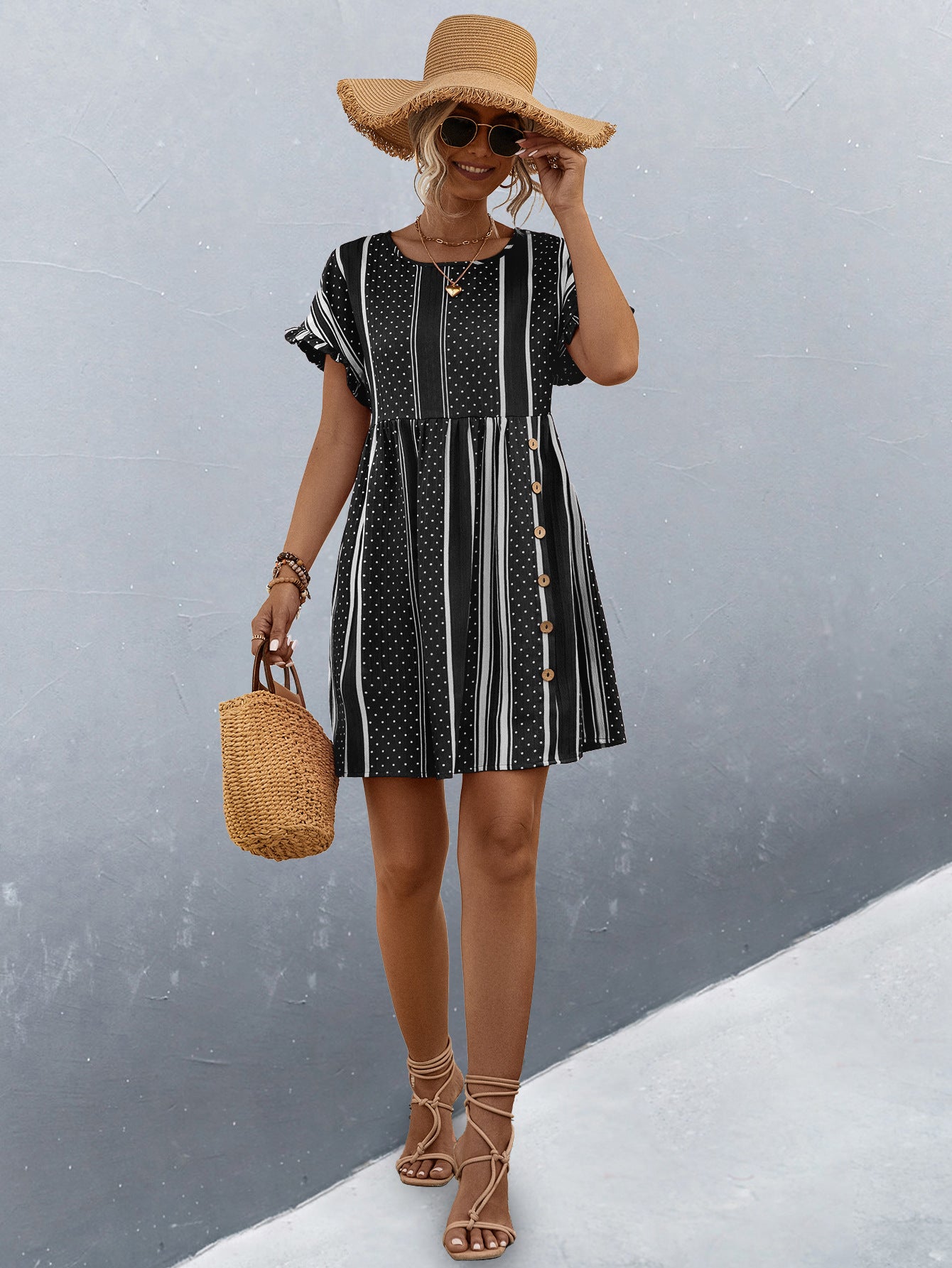 2024 Spring and Summer New Products Hot Sale Round Neck Dress