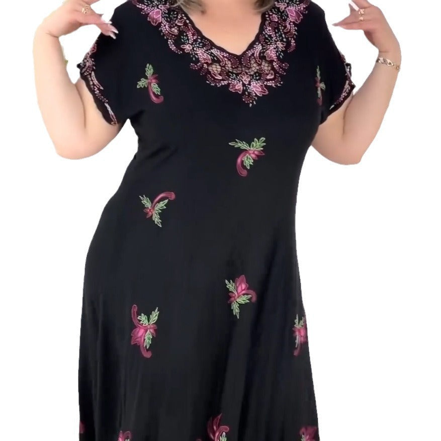 [50% TANIE][S-5XL]Elegancka sukienka w kwiaty z nieregularnym dołem