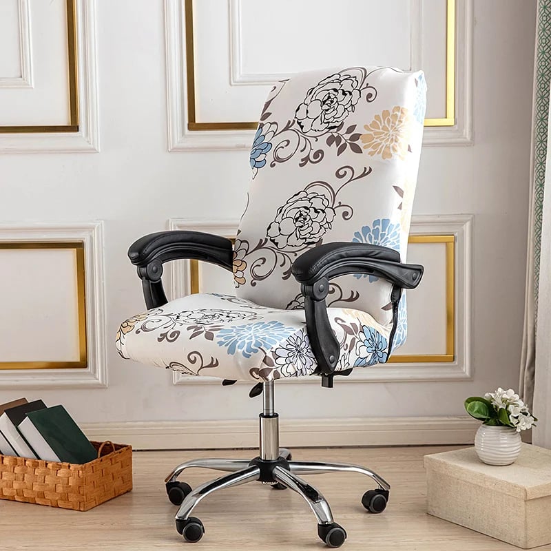 One Piece Printed Office Chair Cover