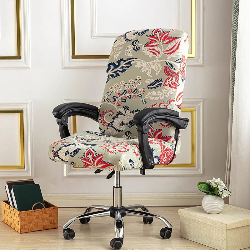 One Piece Printed Office Chair Cover