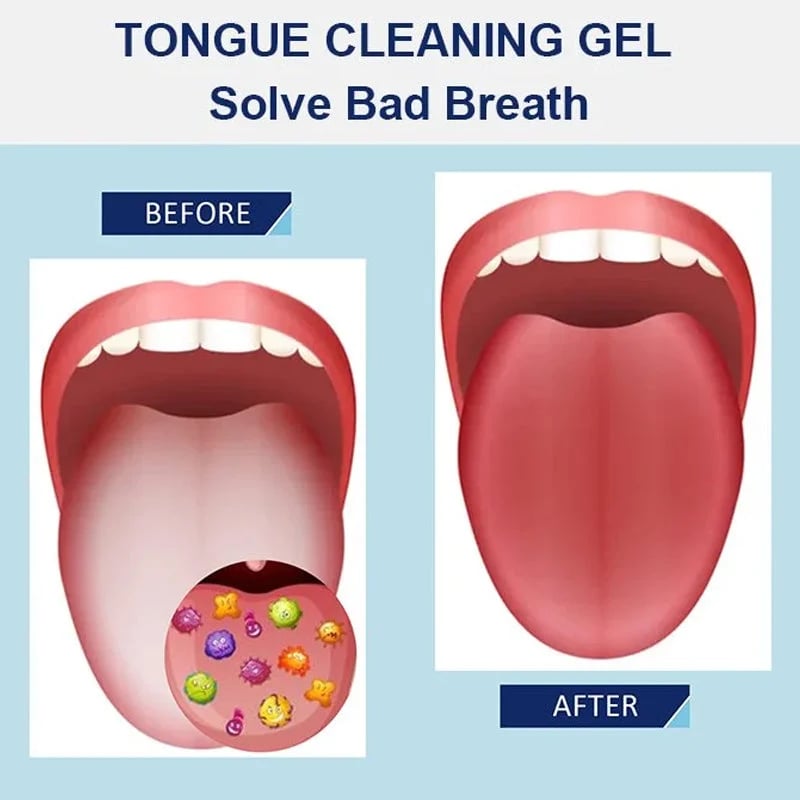 Zestaw probiotycznych żeli do czyszczenia języka
