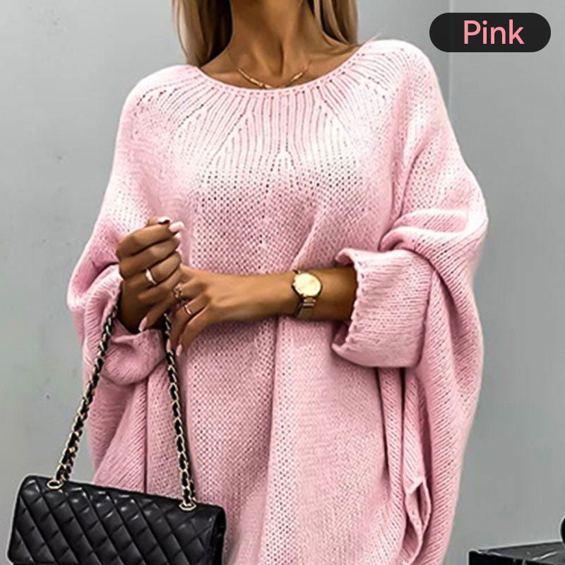 💝Elegancki sweter damski z dzianiny z pelerynką