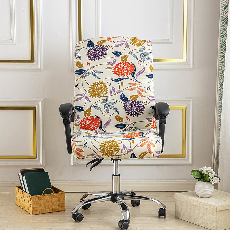 One Piece Printed Office Chair Cover