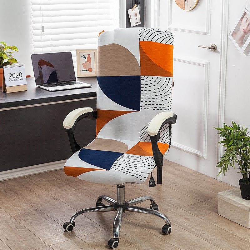 One Piece Printed Office Chair Cover