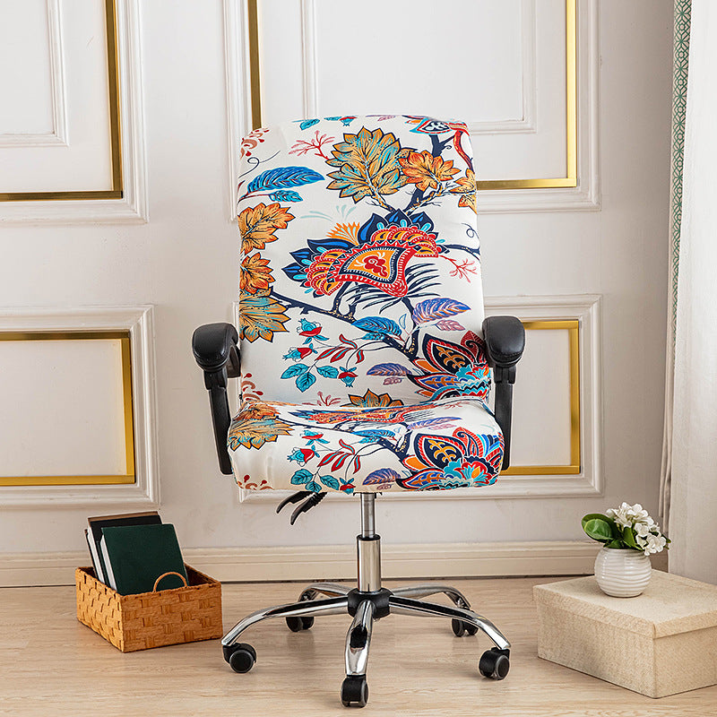 One Piece Printed Office Chair Cover