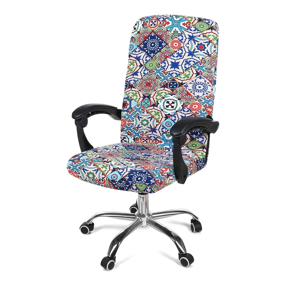 One Piece Printed Office Chair Cover