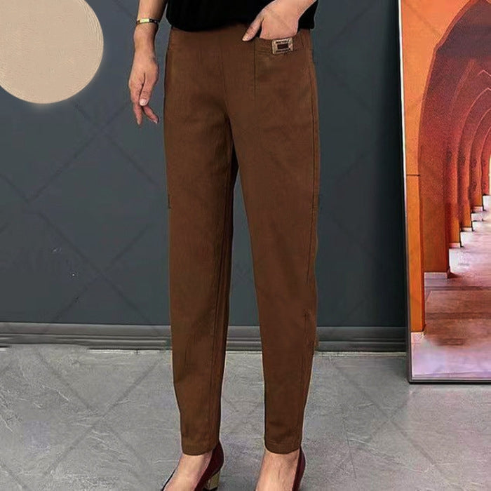 ✨️☁️LAST DAY SALE 49% OFF✨️☁️Women's Elastic Waist Cotton Pants