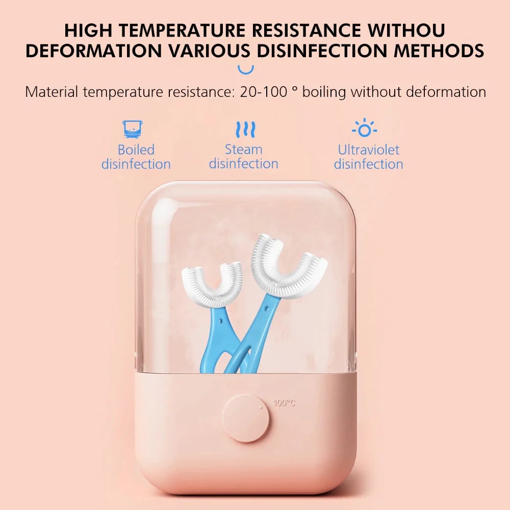 🦷👶🔥 50% zniżki na dwie sztuki, 30% zniżki na trzy sztuki, Szczoteczki do zębów dla dzieci w kształcie litery U