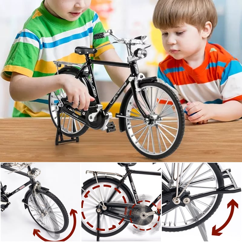 51 PCS DIY Retro Bicycle Model Ornament For Kids